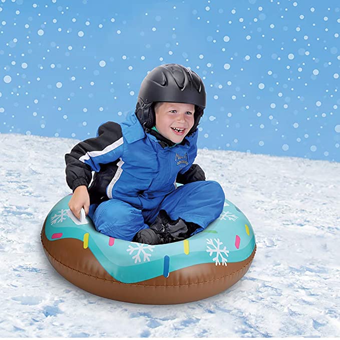 Doughnut Snow Tube for Adults and Kids Snow Sledding for Winter Outdoor