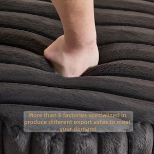 Modern Kadife Dinlenme Koltuğu, Osmanlı Sehpalı, Peluş Köpük Dolgulu Şezlong, Oturma Odası ve Yatak Odası İçin - Product Image 3