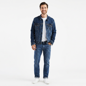 Haute qualité grande taille hommes polaire doublé épaissir Denim Jean veste veste manteaux pour hommes exportation - Product Image 1