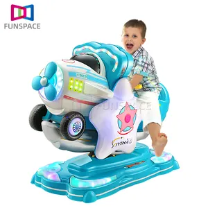 New Design Coin Operated Ride On Floor Machine Arcade Airplane Seesaw Kids Ride Machine