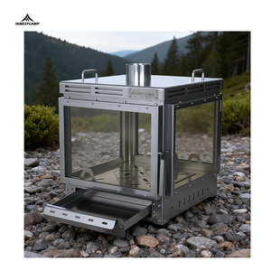 Réchaud de camping multifonctionnel INBESTCAMP, résistant au vent, <span class=keywords><strong>Salvaje</strong></span> Fogon Portatil, zones multiples, chauffage, grillade, réchaud d'extérieur - Product Image 1