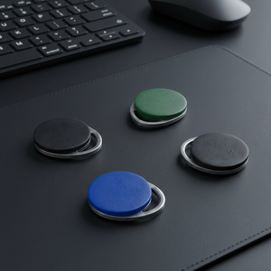 Porte-clés NFC ronds en métal, noir, vert, bleu, en ABS, avec puce RFID pour cartes de contrôle d'accès - Product Image 1