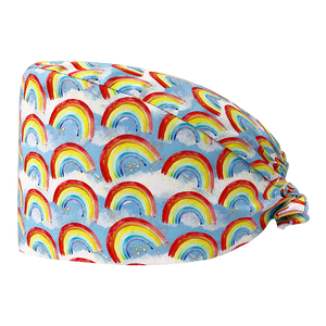 Transpirable No Sweaty Head All Day Scrub Caps <span class=keywords><strong>Doctor</strong></span> Tieback Nurse Hat Cirugía Trabajo Cap Salón de belleza Multi-color Wear Vendedores - Product Image 2