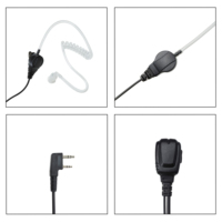E73U-K Vente en gros d'usine, écouteur acoustique à tube avec micro pour radios bidirectionnelles KenWood Baofeng TYT