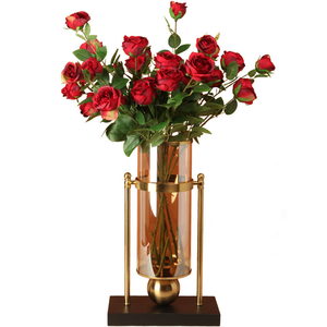 High Quality Nordic Glass Vase Living Room Flower Arrangement Creative TV Cabinet Porch Dining Table Home Decoration
