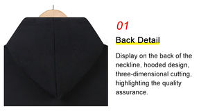 Sudaderas con capucha extragrandes de diseño de alta calidad para hombre, personalizadas al por mayor, con bordado recortado, estilo lavado para otoño - Product Image 2