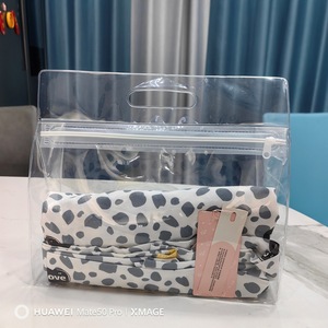 Waterproof PE Flat <b>Zipper</b> <b>Bag</b> for Swimwear Cost-Effective Recyclable Matte Handbag <b>Storage</b> Packaging Supermarket Exhibition - Product Image 1