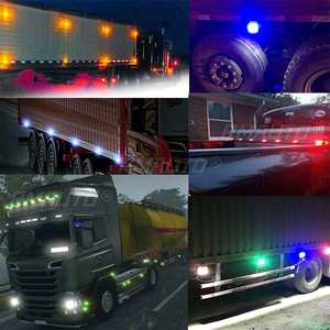 2PCS 12V 24V Feux de position latéraux LED pour camion, feux arrière d'avertissement, feux extérieurs pour voiture, remorque, camion, caravane, bus pour Kamaz - Product Image 2