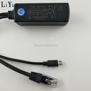 Liyue 10/100 Mbps Điện Qua <span class=keywords><strong>Ethernet</strong></span> 48V Để 5V 2.4A 12W Micro USB Cắm Hoạt Động poE Injector Splitter - Product Image 6