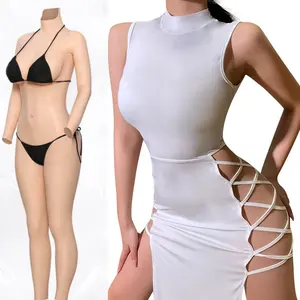 Cosplay Silicone Bodysuit Boobs And Butt Hip Up Enhancement Pants for Crossdresser Breast Transgender Drag Queen novel costume