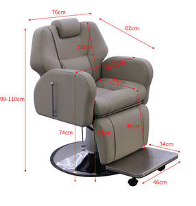 Quality Foldable Recliner Barber <b>Chair</b> Heavy Duty Hydraulic Pump Custom Color Portable Lightweight PU Leather 360 Degree School - Product Image 2