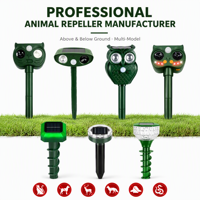 Répulsif Solaire Ultrasonique Intelligent pour Animaux d'Extérieur, Étanche, pour Jardin et Cour