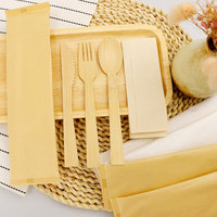 Cuillères à dessert et à glace en bambou jetables en gros, personnalisables et gravées, pour traiteur, fêtes, mariages et événements