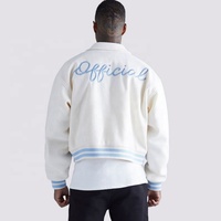Veste bomber de baseball en laine avec patchs brodés en chenille personnalisés OEM pour hommes