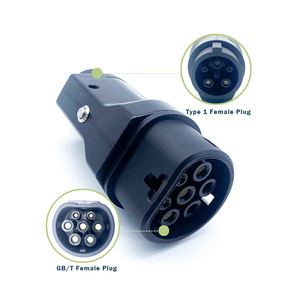 Nuevo Adaptador de Cargador para Vehículos Eléctricos <span class=keywords><strong>Goodev</strong></span> Tech Modelo GDE-GBT1005 Negro Mate de 32 A y 7,4 KW, GBT a Tipo 1/J1772, IP44 - Product Image 1