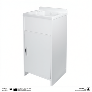 Kit de Lavabo Móvil Mini en PVC y Polipropileno, Largo 42 cm x Profundidad 35 cm, para Ensamblar - Product Image 3