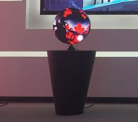 Écran sphérique LED, panneau numérique d'intérieur, affichage publicitaire, animation de texte CMS, magasin de détail, 600 nits, garantie 1 an