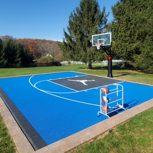 Échantillons gratuits Vente en gros en usine Terrain de basket extérieur de qualité approuvé par Fiba Carreaux de tapis Terrain de basket 3X3 - Product Image 6