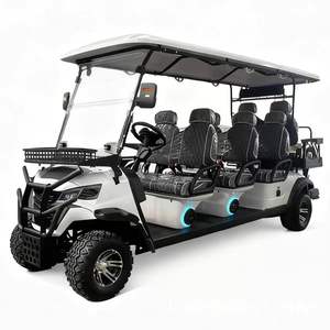 Carrito de Golf Eléctrico de 8 Plazas con Neumáticos Todoterreno y Parachoques Delantero - Product Image 4