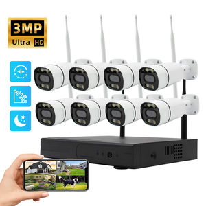2025 Hot mô hình 8ch an ninh Set NVR Kit <span class=keywords><strong>IP</strong></span> <span class=keywords><strong>Camera</strong></span> giám sát nhà Kit hệ thống CCTV Hệ thống an ninh cho ngoài trời 3MP - Product Image 2