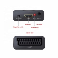 Convertisseur vidéo HDMI vers SCART WISTAR 1080P, adaptateur audio avec câble USB pour box TV