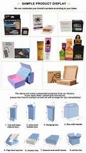 Boîtes de présentation personnalisées en carton blanc biodégradable et pliables pour l'emballage alimentaire du <span class=keywords><strong>sucre</strong></span>, avec gaufrage UV quadricolore et vernis laqué - Product Image 5