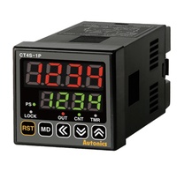 Temporizador y Contador programable, CT4S-1P4 LED de 7 segmentos de 4 dígitos