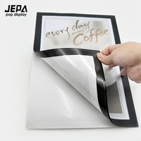 Cadres autocollants en PVC pour portes et fenêtres, supports magnétiques réutilisables à peler et coller pour murs et vitres, cadres photo