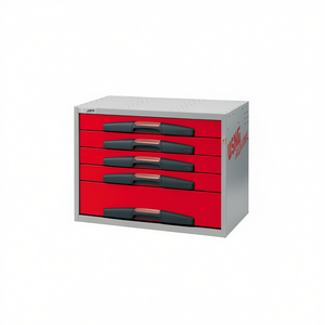 <b>Tool</b> Box 5000 DE5 Red 5 <b>Drawer</b> Steel Storage Cabinet Workshop <b>Organizer</b> - Product Image 2