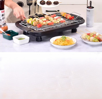 Gril de table de barbecue sans fumée à usage domestique Gril de barbecue électrique