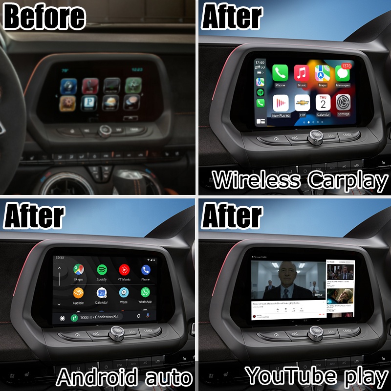 Android/interfaz carplay para Chevrolet Camaro 2016-2018 con el sistema auto androide del mylink de la navegación de los gps por Lsailt