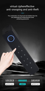 Serrure de porte intelligente avec empreinte digitale et mot de passe, sécurité automatique, pour la maison, serrure de porte électronique avec empreinte digitale et Tuya - Product Image 5