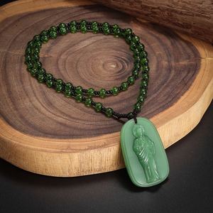 Collar con Colgante de San Benito Católico de Obsidiana para Hombre y Mujer, Amuleto de Oración y Exorcismo de San Benito, Joyería de Vidrio Chapada en Oro - Product Image 3