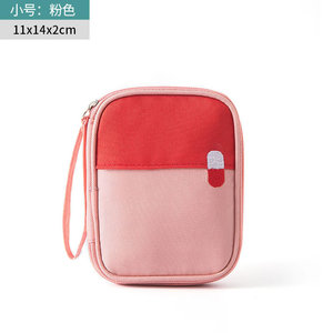 Estuche portátil de tela para botiquín de primeros auxilios, bolsa organizadora con cremallera para almacenamiento de medicamentos de emergencia, con correa para la muñeca, para viajes - Product Image 5