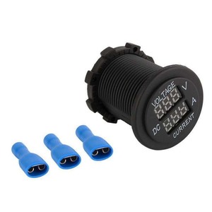 โวลต์มิเตอร์ แอมมิเตอร์ ดิจิตอลแบบฝัง DC หน้าจอ LED สีแดงคู่ แสดงผลแบบวงกลม สำหรับวัดแรงดันและกระแสไฟฟ้า ใช้ได้กับรถยนต์ รถบ้าน เรือ รถบรรทุก - Product Image 3
