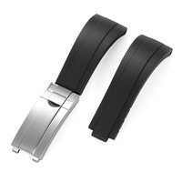 Bracelet de montre en caoutchouc TPU de haute qualité, fermoirs coulissants, résistant à la transpiration, pour RoleXs Submarines Daytonas Oysterr, bracelet de montre réglable 20 21 mm
