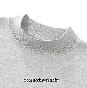 Pull en <span class=keywords><strong>coton</strong></span> à col montant TTCustom, lourd, brodé, en molleton doux, col roulé, col rond, surdimensionné, pour femmes - Product Image 4