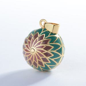 Boule d'harmonie d'ange en plaqué or, carillon <span class=keywords><strong>de</strong></span> <span class=keywords><strong>grossesse</strong></span> <span class=keywords><strong>Bola</strong></span>, pendentif pour nouveau-né - Product Image 4