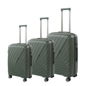 Maleta Rígida <span class=keywords><strong>de</strong></span> PP con Diseño Elegante, Maleta <span class=keywords><strong>de</strong></span> <span class=keywords><strong>Viaje</strong></span> <span class=keywords><strong>de</strong></span> Color Sólido a la Moda, Ligera y Expandible, 360 °    Ruedas y Candado TSA - Product Image 4