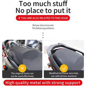 Support <span class=keywords><strong>de</strong></span> Top Case Xmax 300, <span class=keywords><strong>Porte</strong></span>-Bagages Arrière Moto, Support <span class=keywords><strong>de</strong></span> Charge Arrière pour YAMAHA XMAX 250 125 - Product Image 4