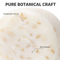 Shampooing solide naturel au riz, savon nettoyant pour cheveux fait à la main pour le bain