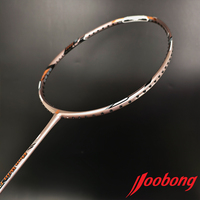 Joobong Pro Win 2 raket Badminton karbon grafit, raket Badminton karbon kualitas tinggi 29lbs 3U tipe bertahan, harga grosir serat karbon latihan