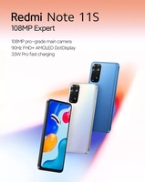 Xiao mi Redmi Note 11S 108MP Quad Camera Smartphone 33W Charge rapide 5000mAh Batterie Téléphone portable Redmi Note11s