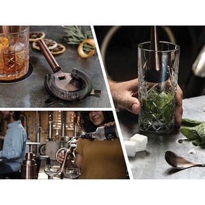 Copper Stainless <strong>Steel</strong> Bartender Shaker Set Dropshipping Bartending <strong>Kit</strong> With Bamboo Stand 550ml Shaker Cup Bartender <strong>Kit</strong>