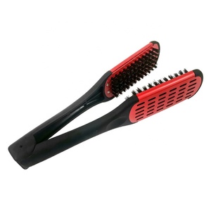 <span class=keywords><strong>Brosse</strong></span> de massage double face en forme de V GlamorDove, outil de coiffure de salon, résistante à la chaleur, antistatique, <span class=keywords><strong>brosse</strong></span> double face - Product Image 4