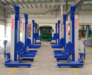 Lift Mobil 4 Tiang Baohua Bekas untuk Perbaikan Spooring, Kapasitas 42T dari Produsen, Harga Lift Mobil Empat Tiang - Product Image 6