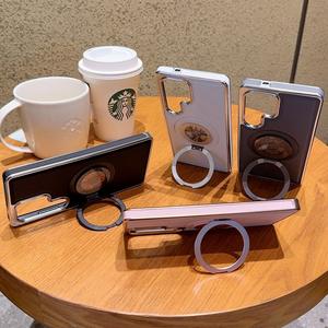 Nouveau Design <span class=keywords><strong>Gear</strong></span> <span class=keywords><strong>360</strong></span> support de Rotation PC pare-chocs Aati-goutte à goutte en cuir housse de téléphone pour Apple iPhone 17 16 15 14 13 12 11 Pro Max - Product Image 6