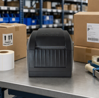 Imprimante d'étiquettes à code-barres thermique Gprinter GP-3150TIN 203dpi USB LAN Série 25-80mm Papier 2-5 pouces/s Argent Léopard Garantie 1 an