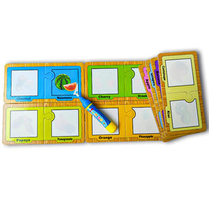 Cartes éducatives personnalisées à révéler à l'eau, cartes de coloriage magiques réutilisables à l'eau pour enfants, jouet d'apprentissage sans dégâts pour tout-petits - Product Image 1