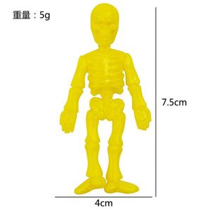 Juguetes de Esqueleto Elástico de TPR para Aliviar el Estrés de Halloween, Juguetes Divertidos para Bromas y Ventilación de Emociones - Product Image 6